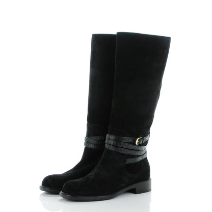 Louis Vuitton Suede Crossroads High Boot 38 Black 3 of 7