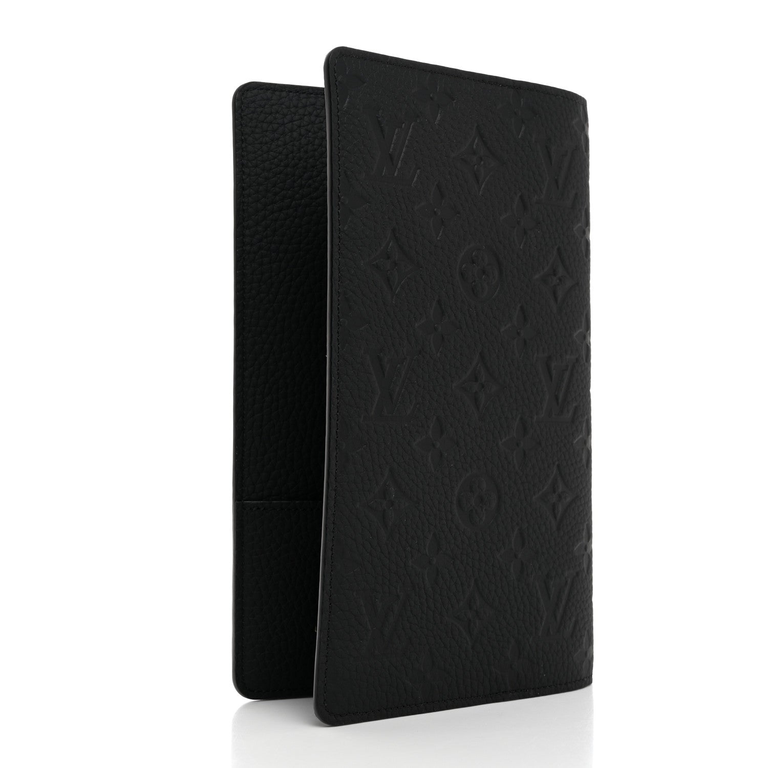 Louis Vuitton Taurillon Monogram Emily Notebook Cover MM Black 3 of 7