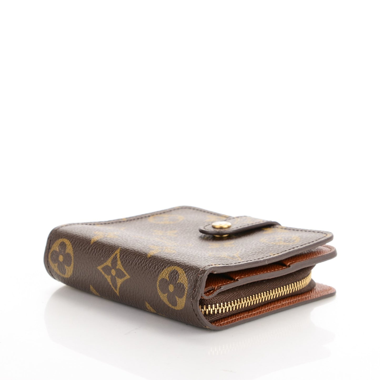 Monogram Compact Zippe Zipped Wallet