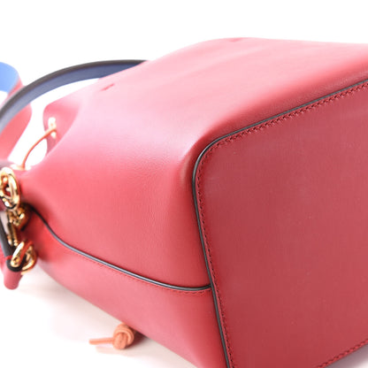 Fendi Vitello Grace F is Fendi Stamp Patch Perforated Small Mon Tresor Bucket Bag Fragola 7 of 11
