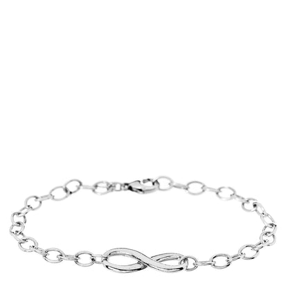 Tiffany Sterling Silver Infinity Chain Bracelet 1 of 4