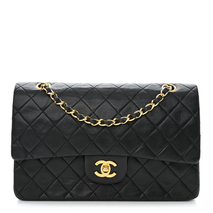 Chanel Lambskin Quilted Medium Double Flap Black 1 of 15