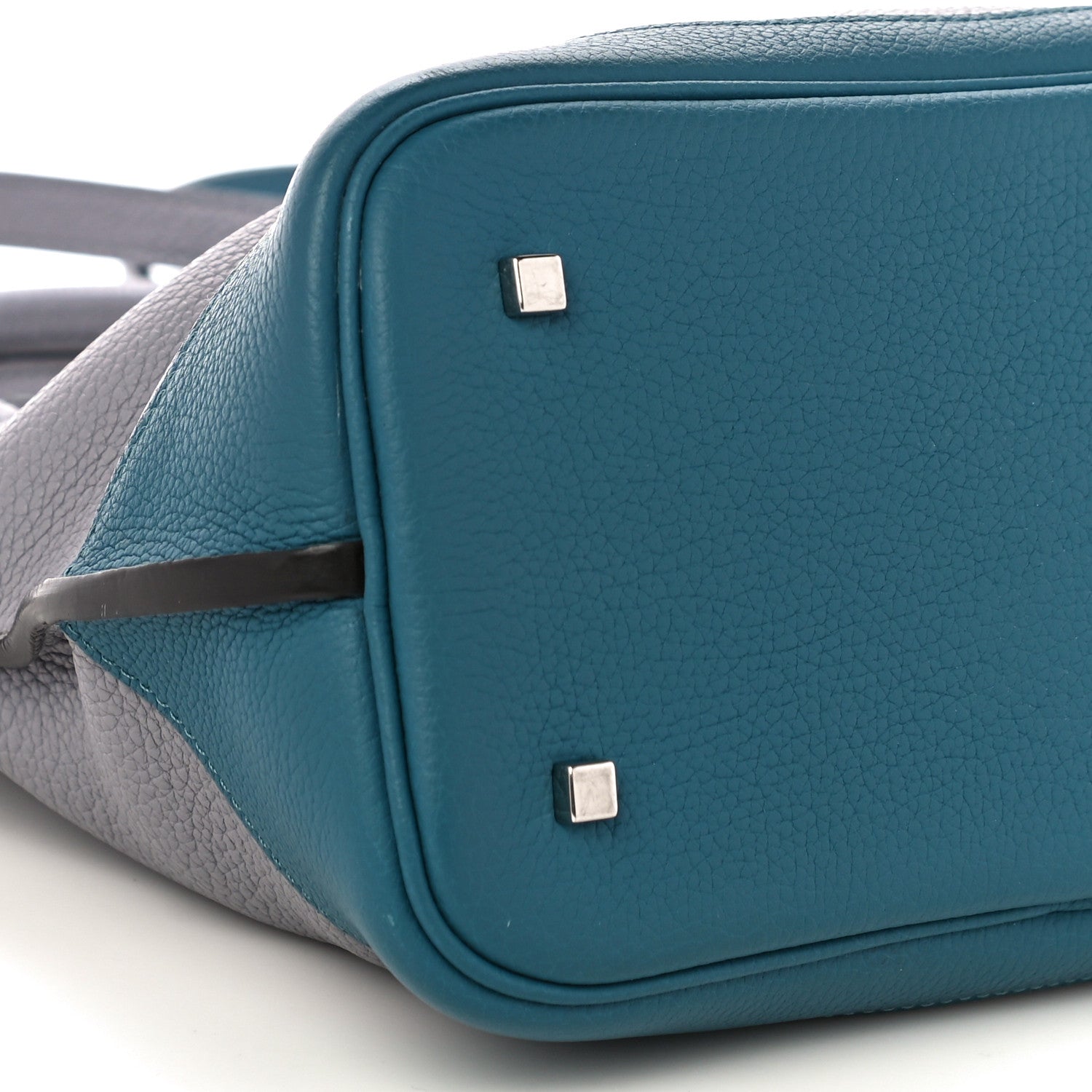 Moynat Taurillon Josephine PM Polar Prussian Blue 8 of 11