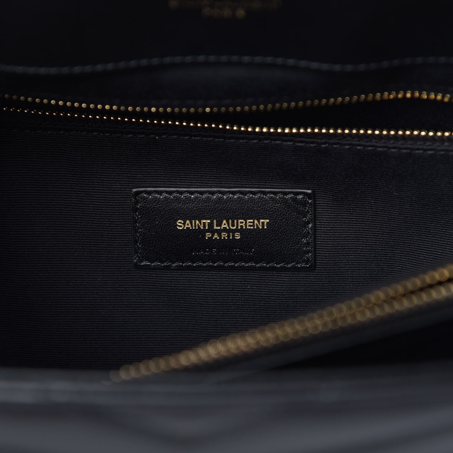 Saint Laurent Calfskin Y Quilted Monogram Large Loulou Chain Satchel Black 6 of 14