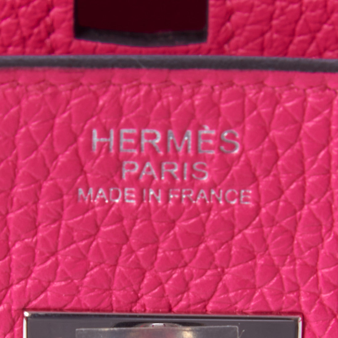 Hermes Taurillon Clemence Birkin 30 Rose Shocking 14 of 31