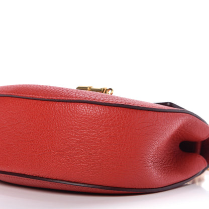Chloe Grained Lambskin Mini Drew Shoulder Bag Plaid Red 7 of 8