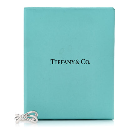 Tiffany 18K White Gold Diamond Bow Ring 49 5 5 of 5