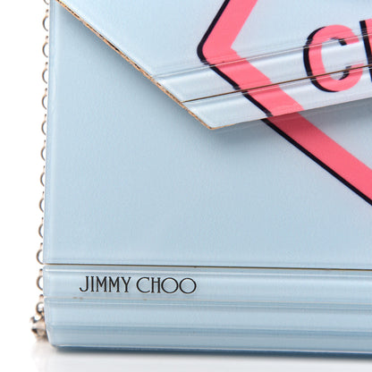 Jimmy Choo Acrylic Choos Me Candy Clutch Celeste 9 of 10