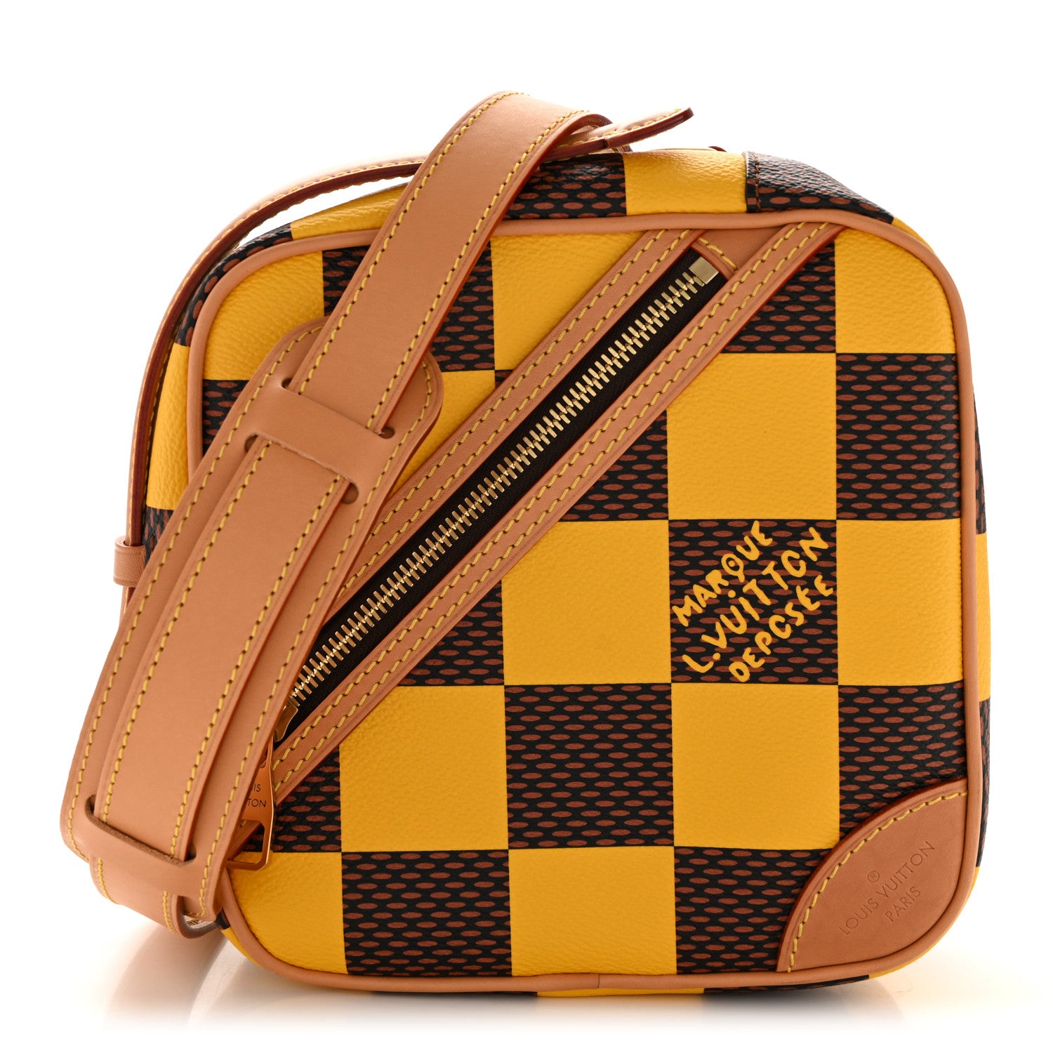 Louis Vuitton Damier Pop Chess Messenger Jaune Mat 1 of 15