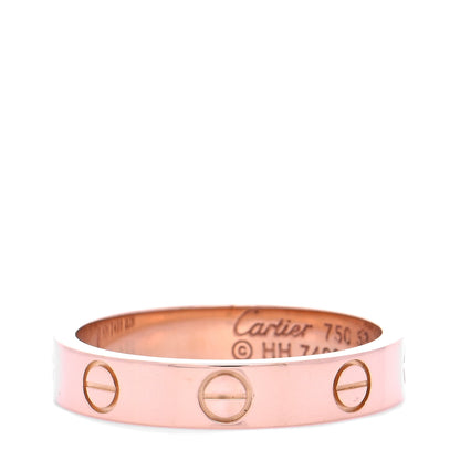 Cartier 18K Pink Gold 3.5mm LOVE Wedding Band Ring 53 6.25 1 of 5