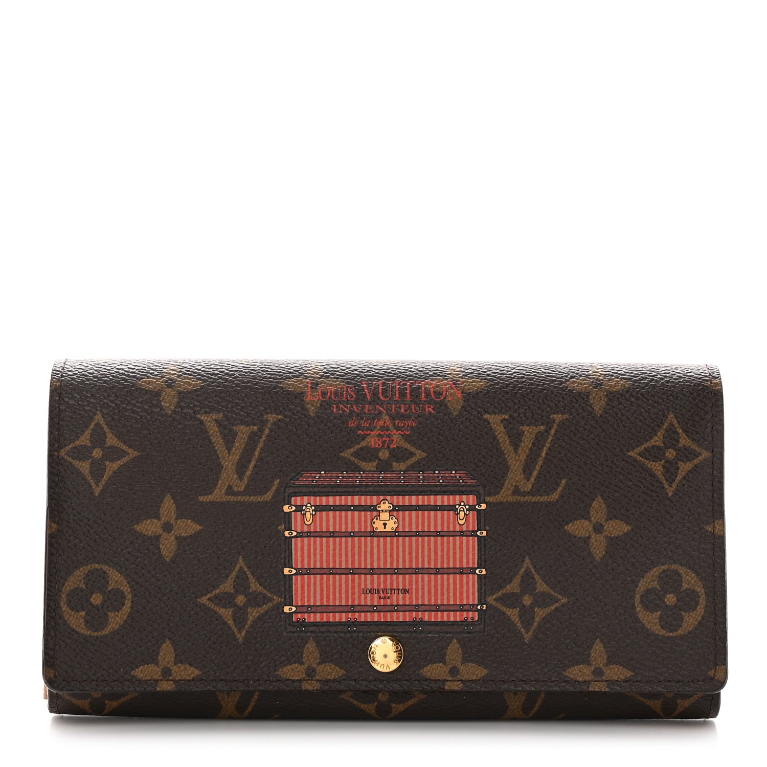 Louis Vuitton Monogram Trunks and Locks Sarah Wallet 1 of 8