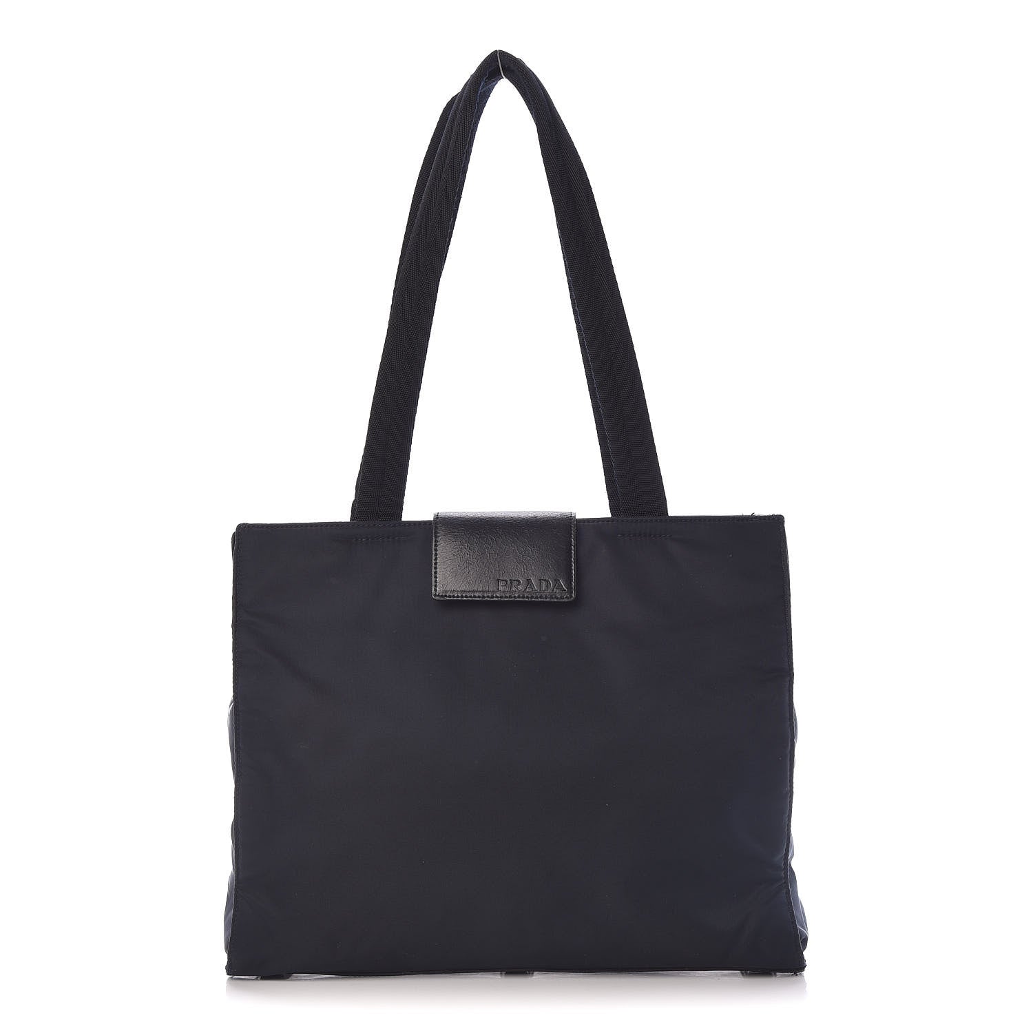 Prada Tessuto Nylon Nappa Tote Blue 1 of 17