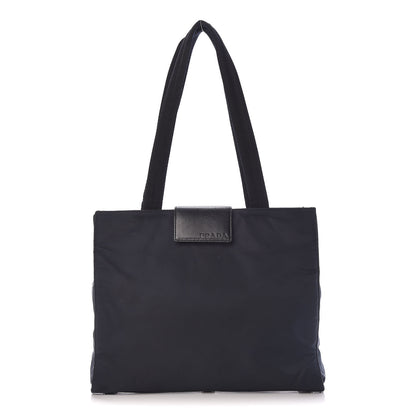 Prada Tessuto Nylon Nappa Tote Blue 1 of 17