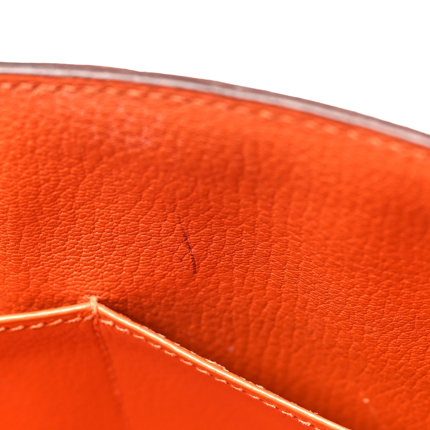 Hermes Ostrich Drag 32 Orange 17 of 20