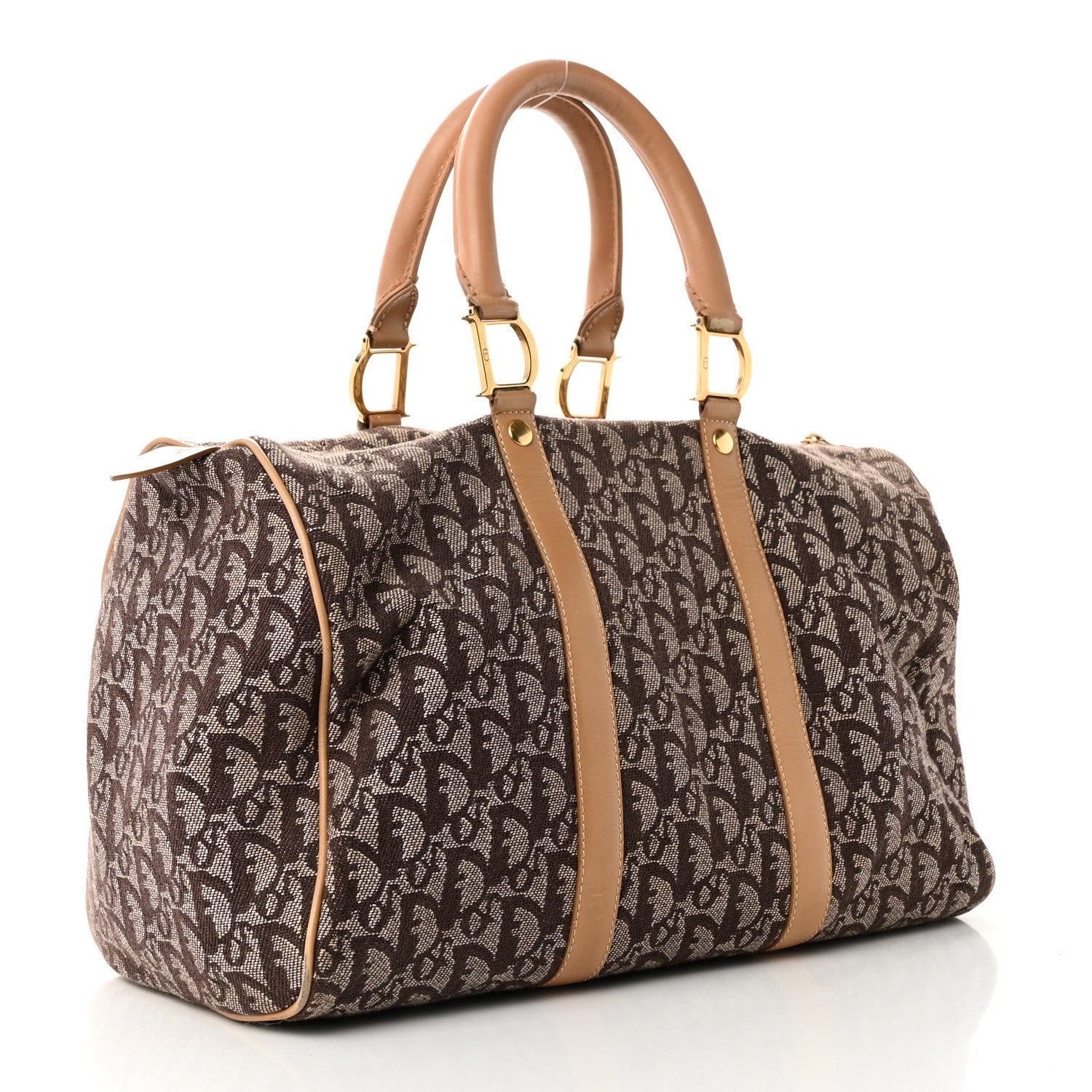 Christian Dior Monogram Duffle Brown 3 of 10