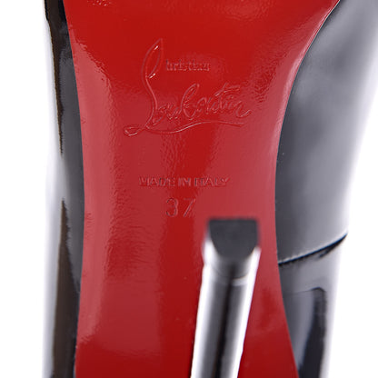 Christian Louboutin Patent Pigalle 120 Pumps 37 Black 6 of 8