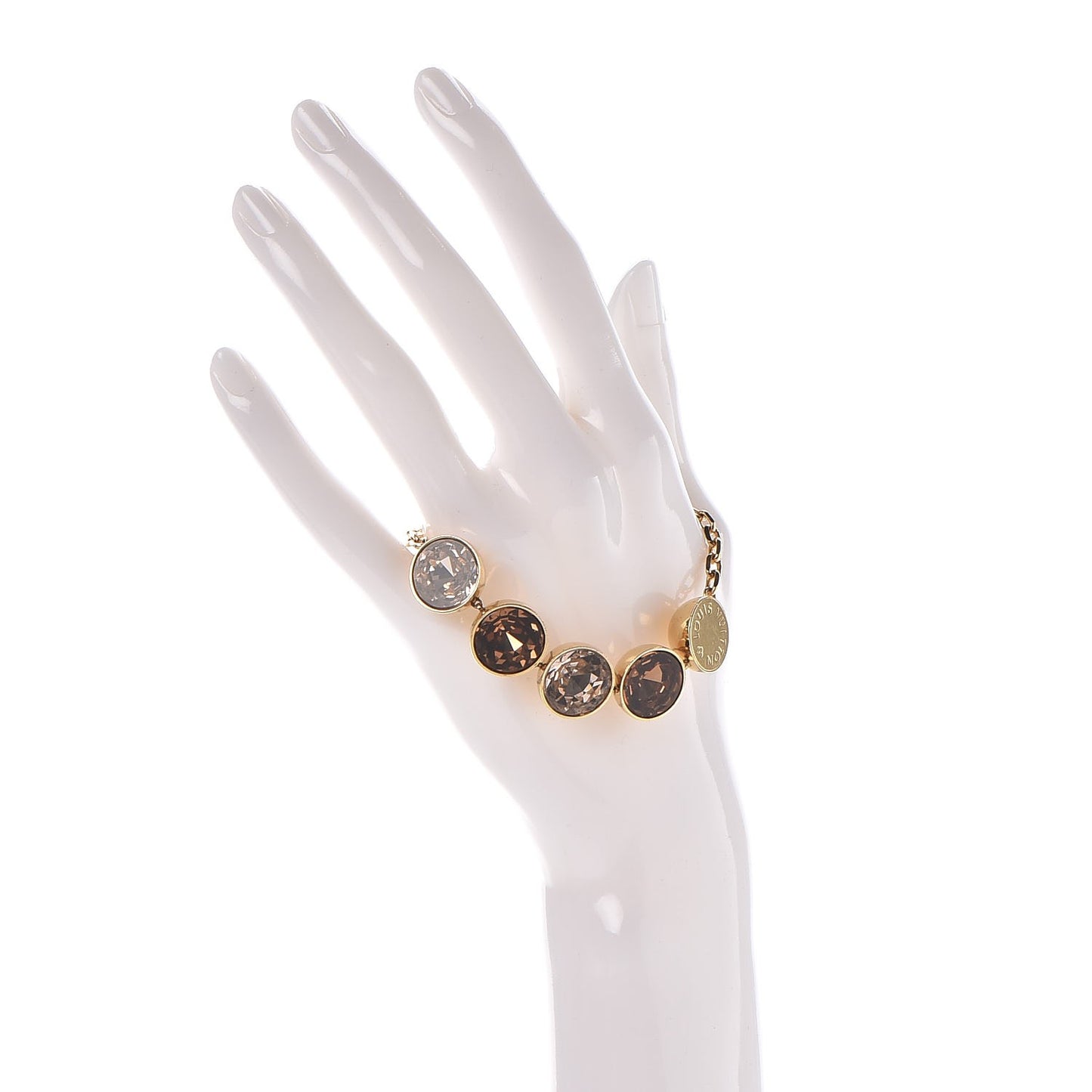 Crystal Over the Rainbow Bracelet Gold