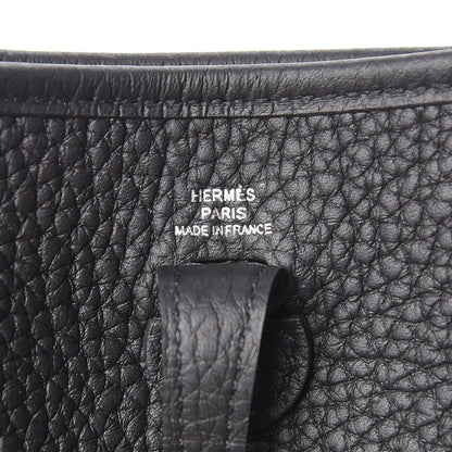 Hermes Taurillon Clemence Evelyne TPM Black 9 of 11