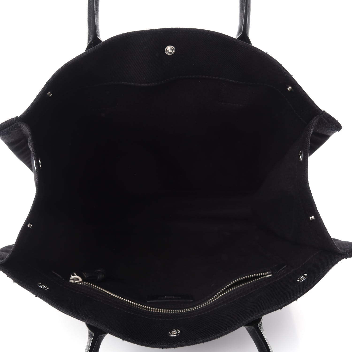 Saint Laurent Linen Calfskin Rive Gauche North South Tote Black 5 of 10