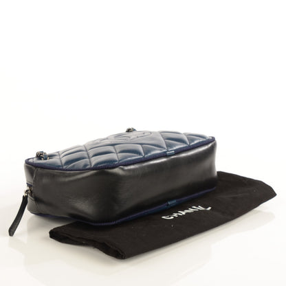 Chanel Calfskin Small Ballerine Camera Case Dark Blue 4 of 7