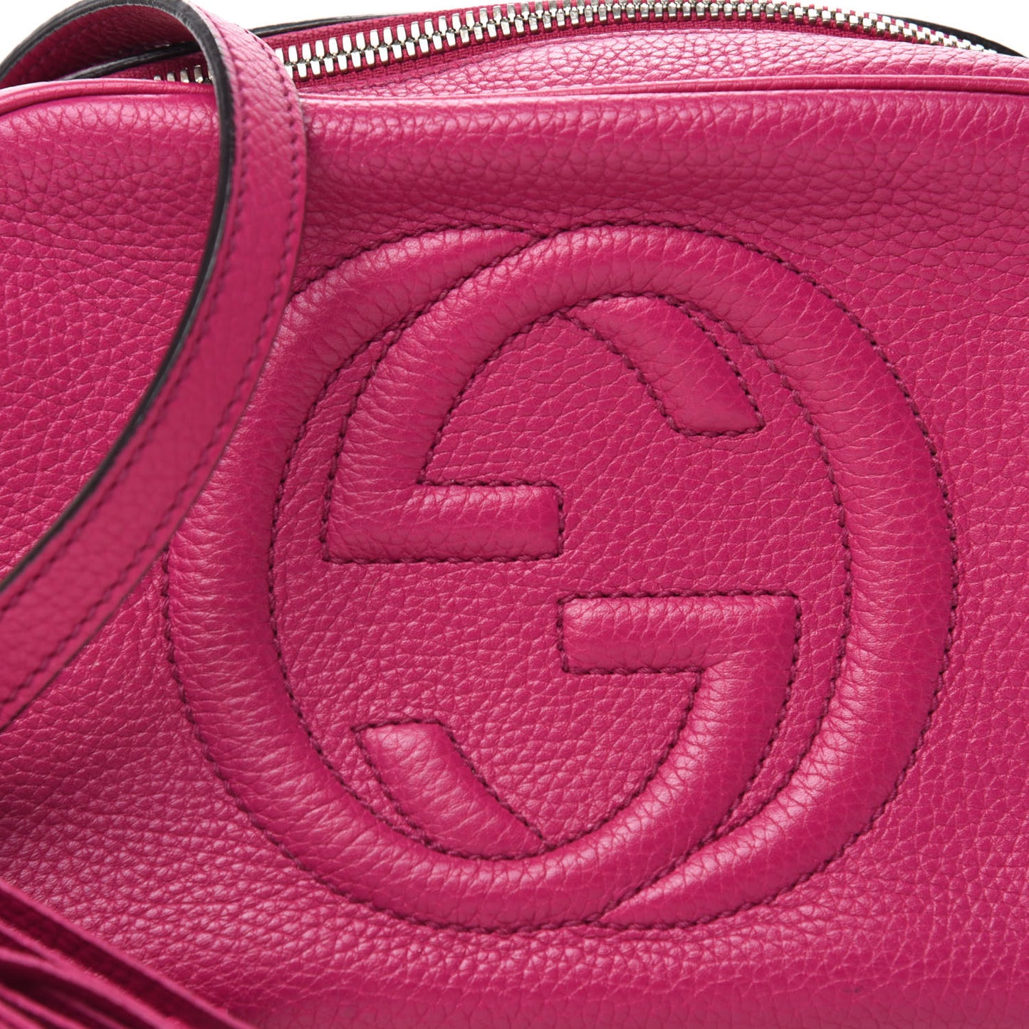 Cellarius Calfskin Small Soho Disco Bag Bright Bouganville
