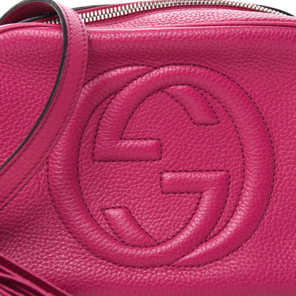 Gucci Cellarius Calfskin Small Soho Disco Bag Bright Bouganville 16 of 17