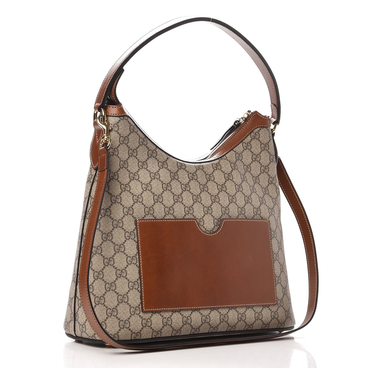 GG Supreme Monogram Linea A Hobo Brown