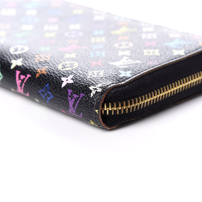 Louis Vuitton Monogram Multicolor Zippy Wallet Black Grenade 8 of 9