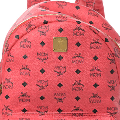 MCM Visetos Medium Side Studs Stark Backpack Corail 10 of 22