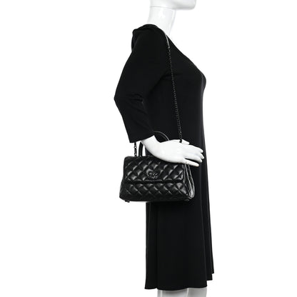 Chanel Caviar Quilted Mini Coco Handle Flap So Black 2 of 12