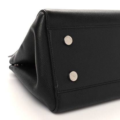 Saint Laurent Grained Calfskin Small Cabas Rive Gauche Black 9 of 13