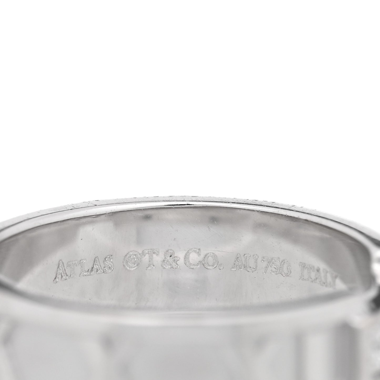 18k White Gold Diamond Atlas Ring 53/6.5