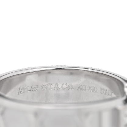 Tiffany 18k White Gold Diamond Atlas Ring 53/6.5 4 of 4