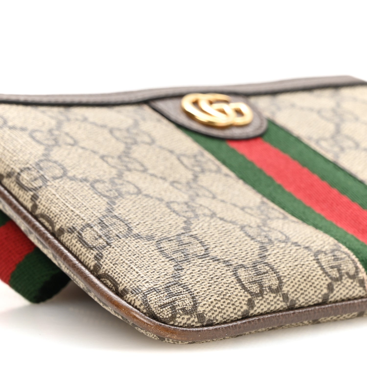 Gucci GG Supreme Monogram Web Ophidia Utility Belt 100 40 Beige Ebony New Acero 9 of 10