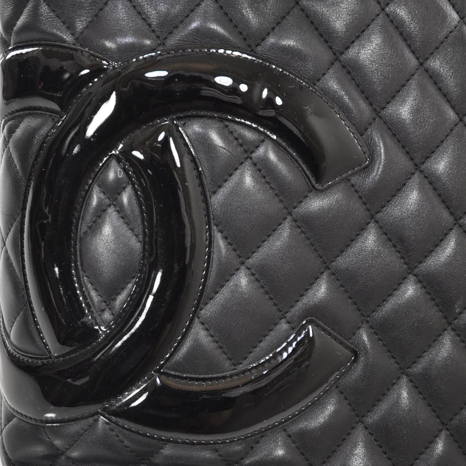 Chanel Calfskin Quilted Large Cambon Tote Black 9 of 9