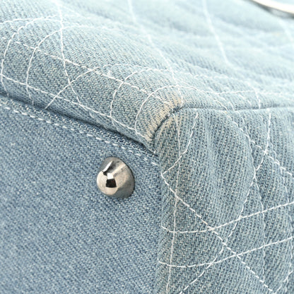 Christian Dior Denim Cannage Large Lady Dior Light Blue 13 of 19