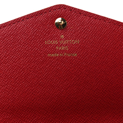 Louis Vuitton Damier Ebene Studded Sarah Wallet NM Cherry 6 of 10