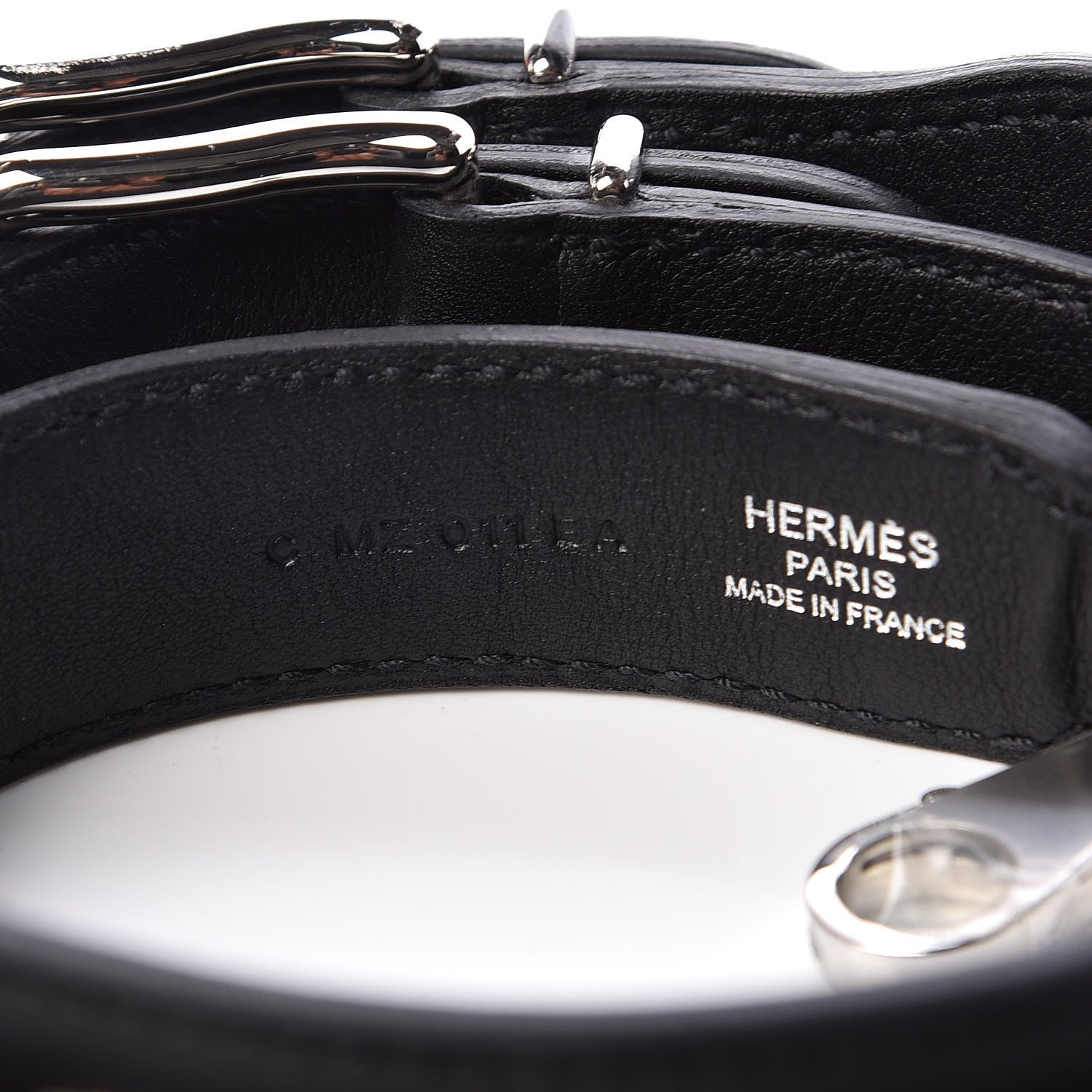 Hermes Swift Studded Carnaby Losange Shoulder Strap Black 3 of 5