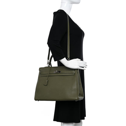 Hermes Togo Kelly Retourne 35 Vert Veronese 2 of 15