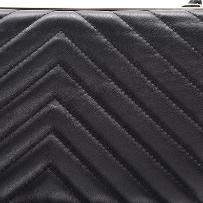 Chanel Lambskin Chevron Quilted Trendy CC Chain Wallet Black 11 of 13