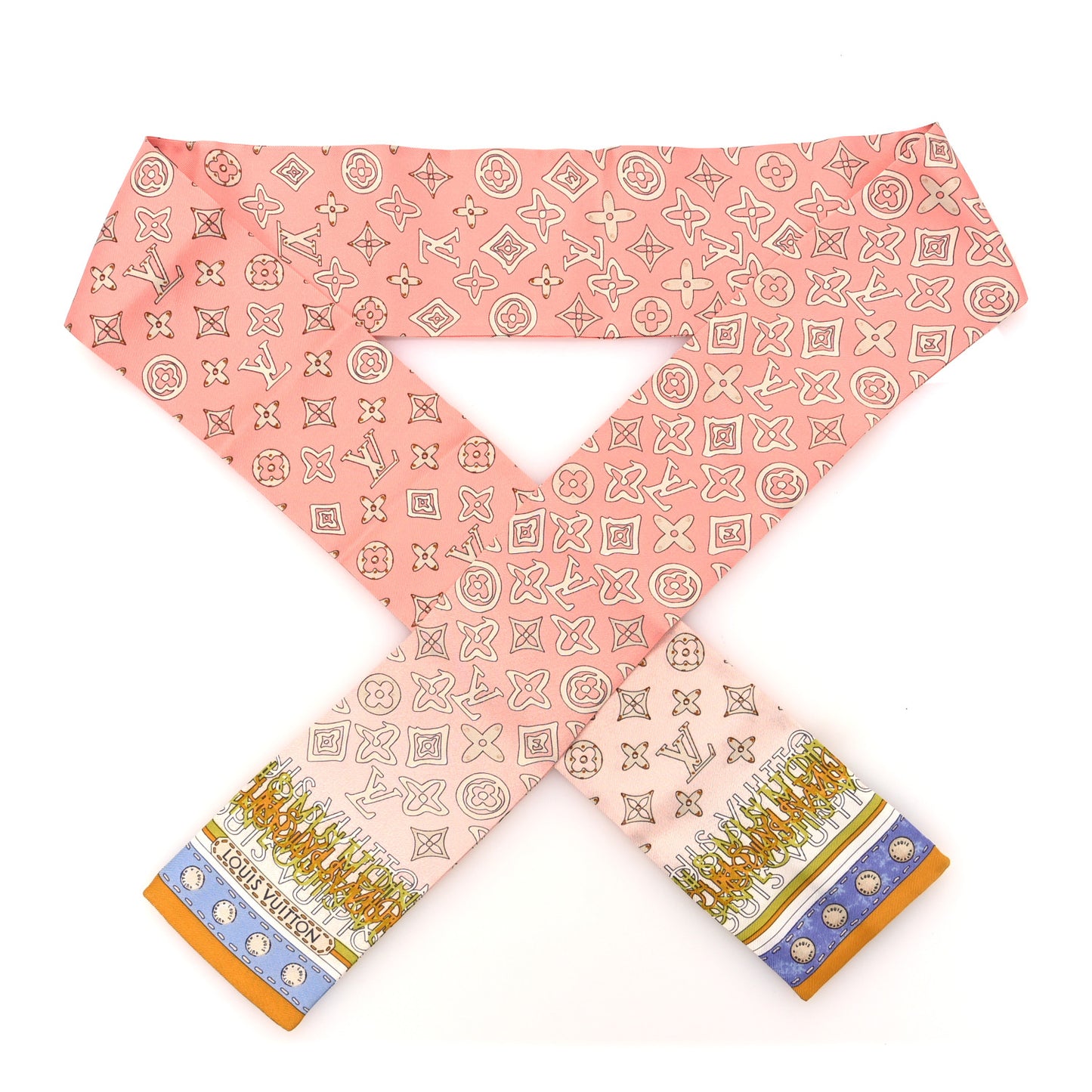 Silk Monogram Map Bandeau