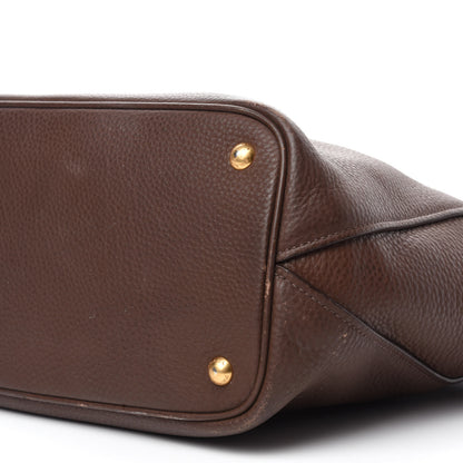 Prada Vitello Daino Shopping Tote Bruciato 13 of 23