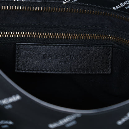 Balenciaga Veau Allover Logo Classic Hardware S City Black White 5 of 9