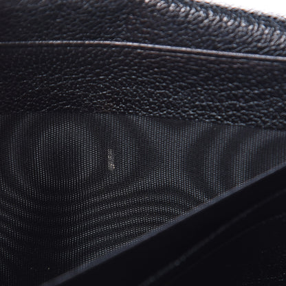 Balenciaga Chevre Gold Metallic Edge Hardware Money Wallet Black 8 of 13