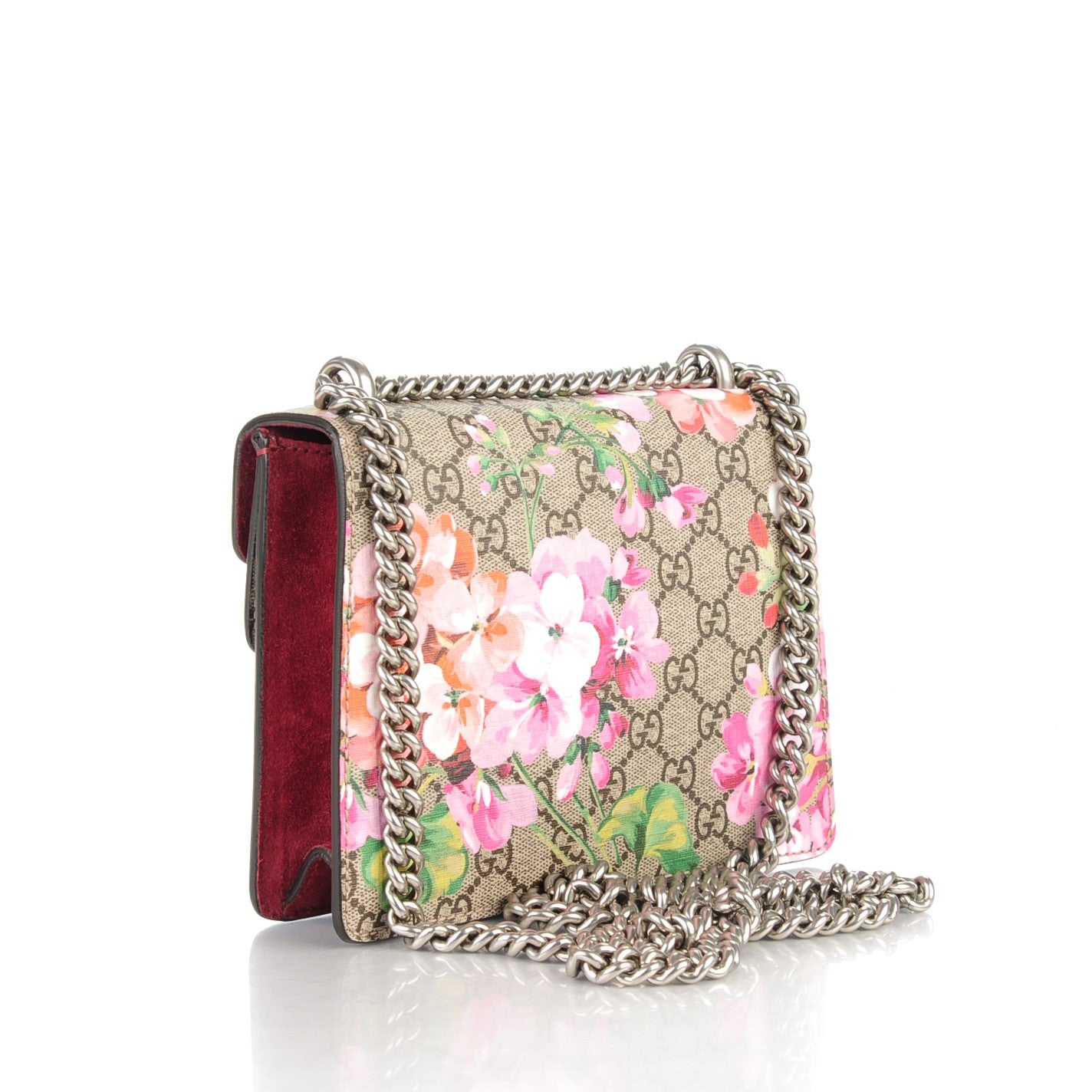 Gucci GG Supreme Monogram Blooms Mini Dionysus Shoulder Bag Beige Multicolor Dry Rose 3 of 7