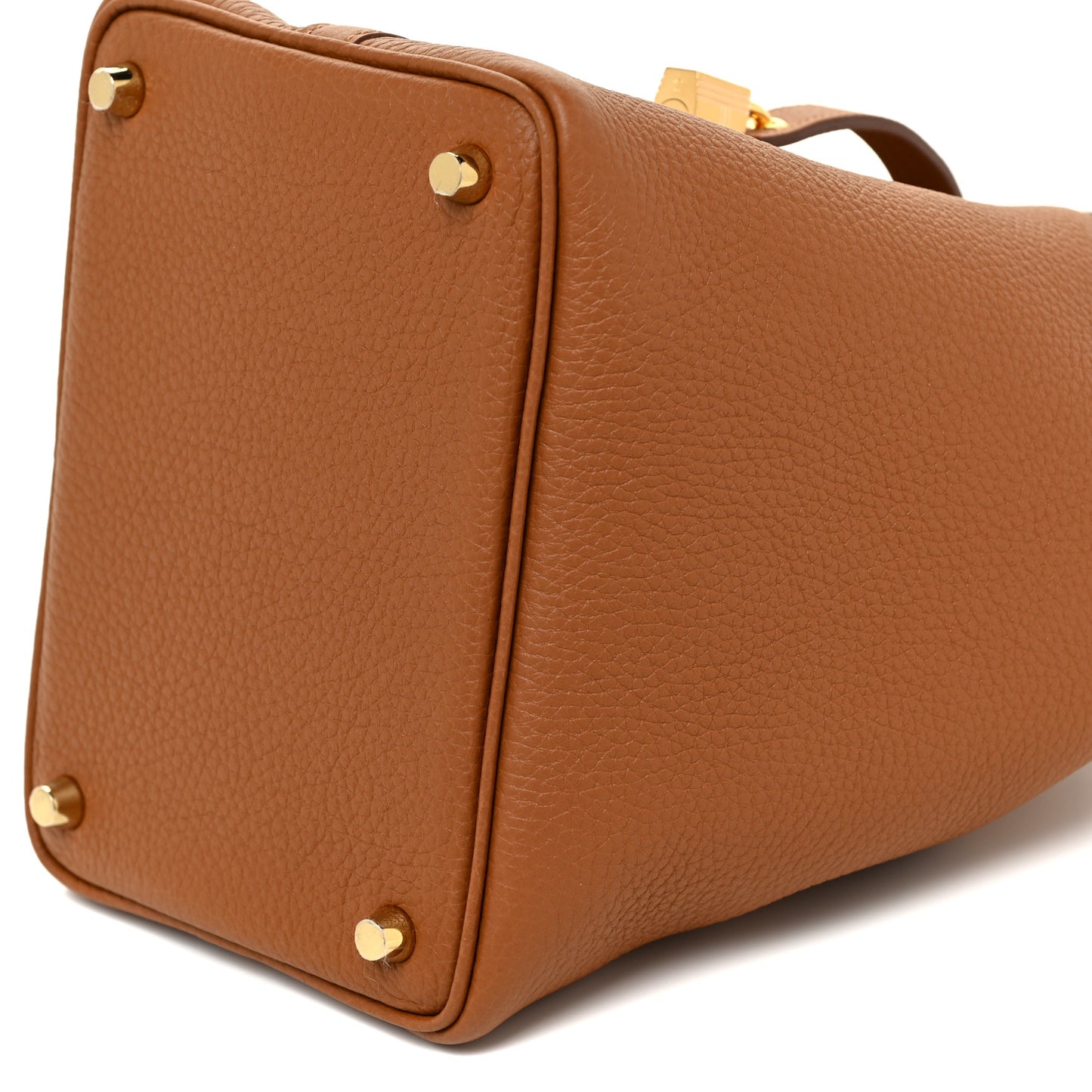 Taurillon Clemence Matte Alligator Picotin Lock Touch 18 PM Gold