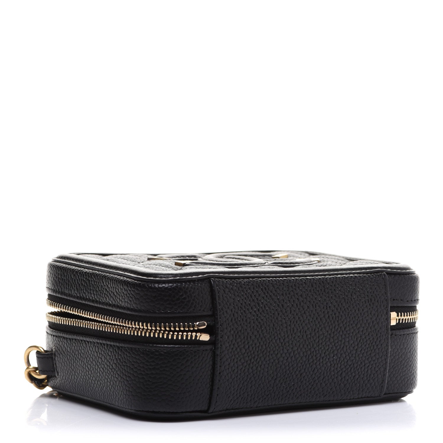 Chanel Caviar Quilted CC Filigree Vanity Clutch With Chain Black 4 of 10