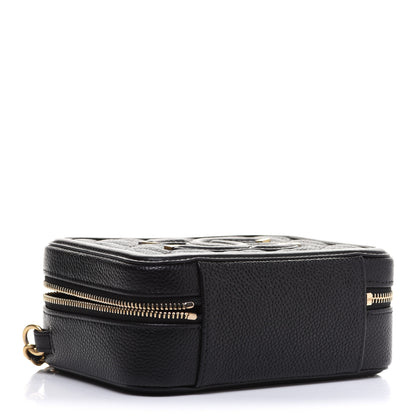 Chanel Caviar Quilted CC Filigree Vanity Clutch With Chain Black 4 of 10