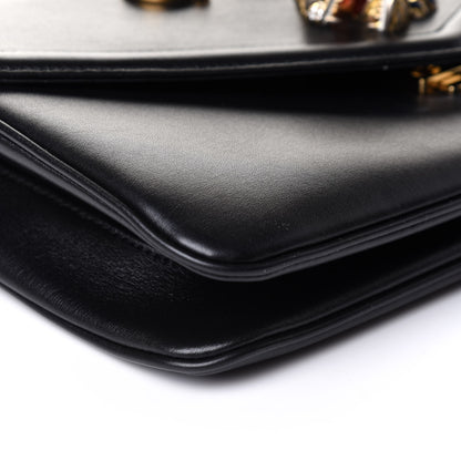 Gucci Vitello Palmellato Lux Crystal Medium Rajah Shoulder Bag Black 8 of 10