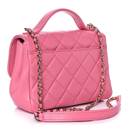 Chanel Caviar Quilted Small Business Affinity Flap Pink 3 of 11